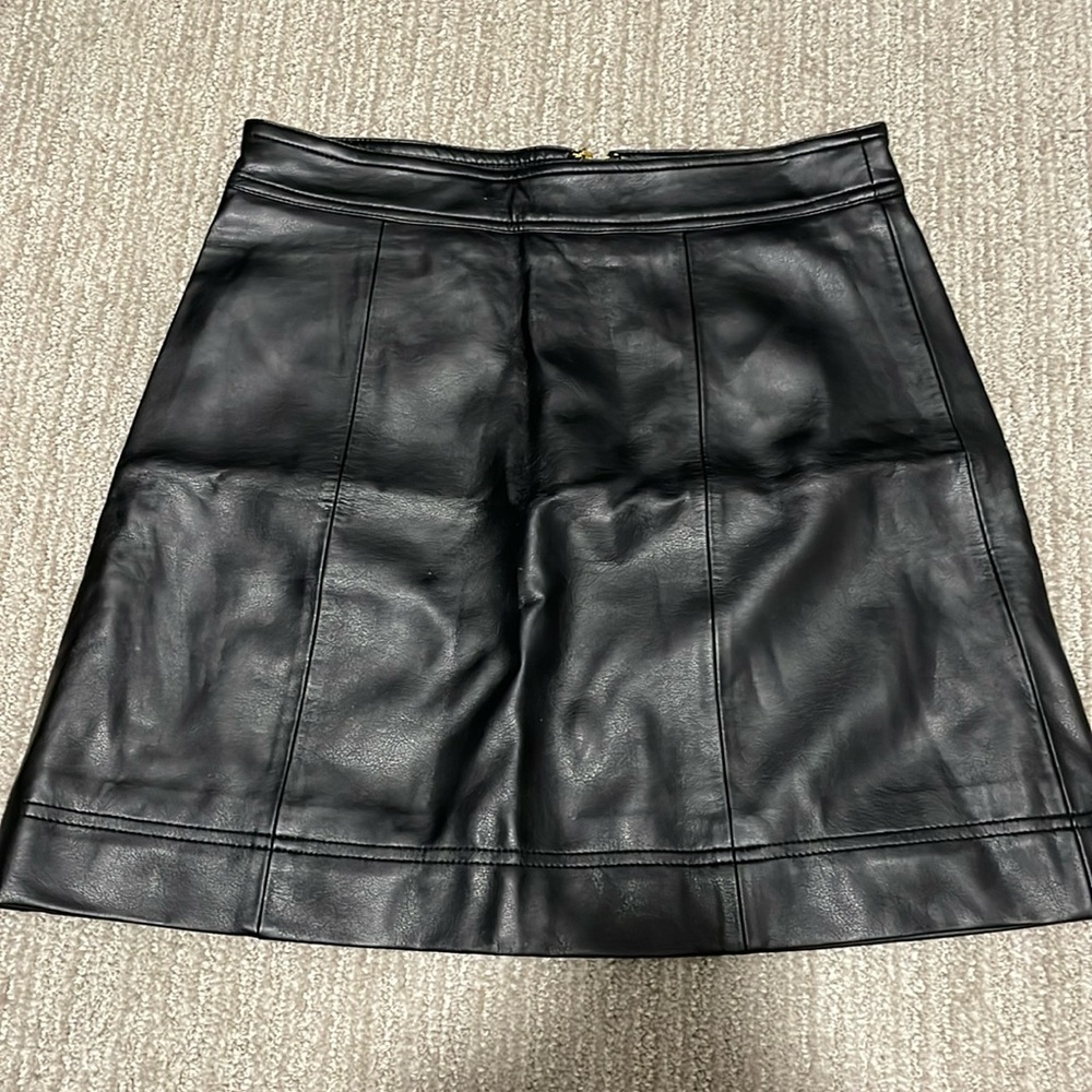 Jcrew Factory faux leather mini skirt size 2